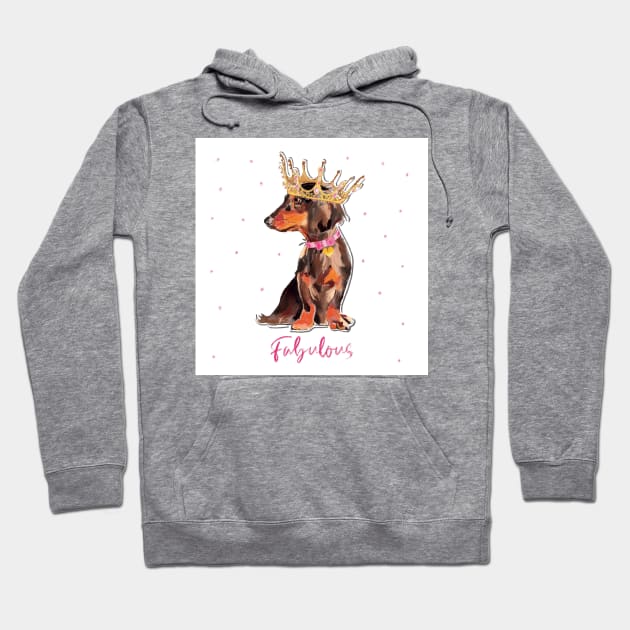 Fabulous dachshund Hoodie by Leamini20